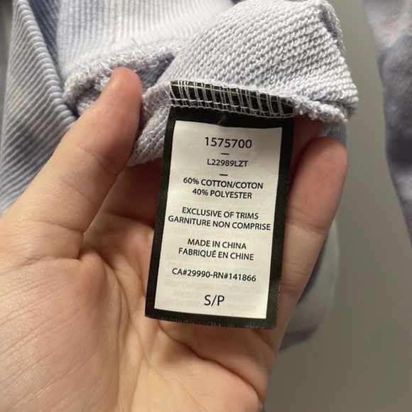 LazyPants Crewneck in Blue Cloud - Picture 8 of 8